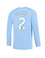 Manchester City Kyle Walker #2 Kotipaita 2023-24 Pitkähihainen